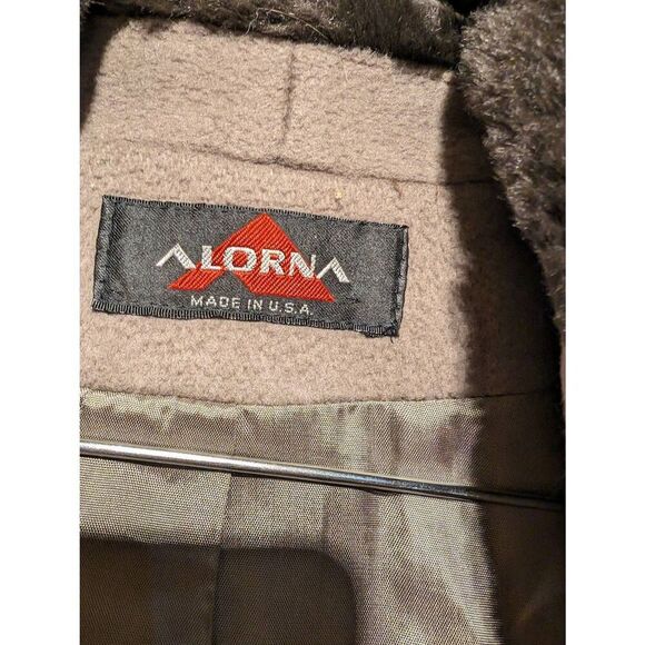 Alorna vintage fur & satin lined wool coat 2x * - Picture 5 of 6